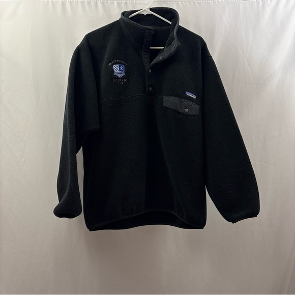 Patagonia Synchilla Snap-T Fleece Pullover Jacket Black Size M Men's Rockhurst - Picture 2 of 9